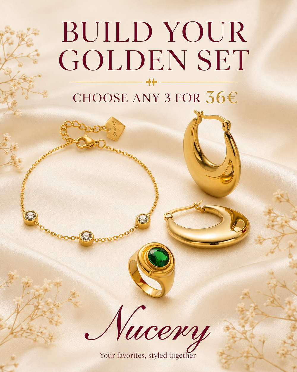 5 Pieces Waterproof Jewelry Bundle